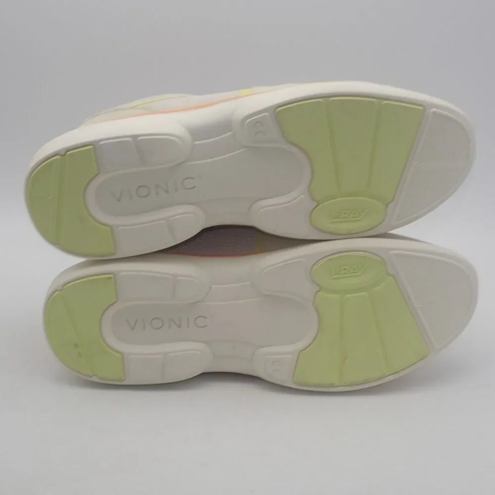 NEW Vionic Olessa Walking Orthotic Shoes Sneakers Women's 11 Cream Apricot Tan